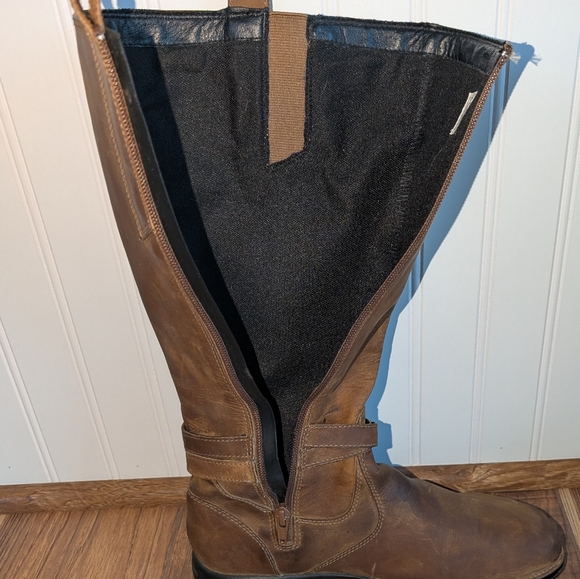 Chestnut Leather " Tetra" Waterproof Boots by Merrell Women's Sz 8 - Picture 7 of 9